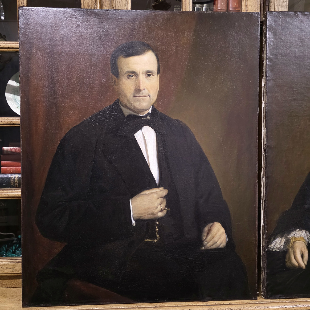 A pair of Formal French Portraits A pair of Formal French Portraits